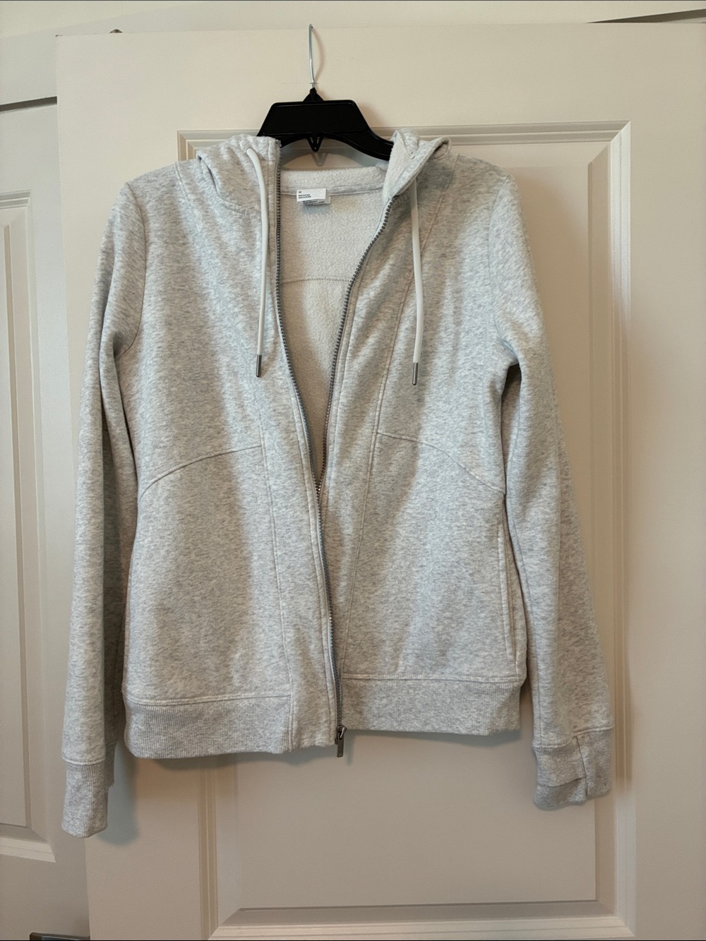 all in motion Light Gray Full-Zip Hooded Jacket